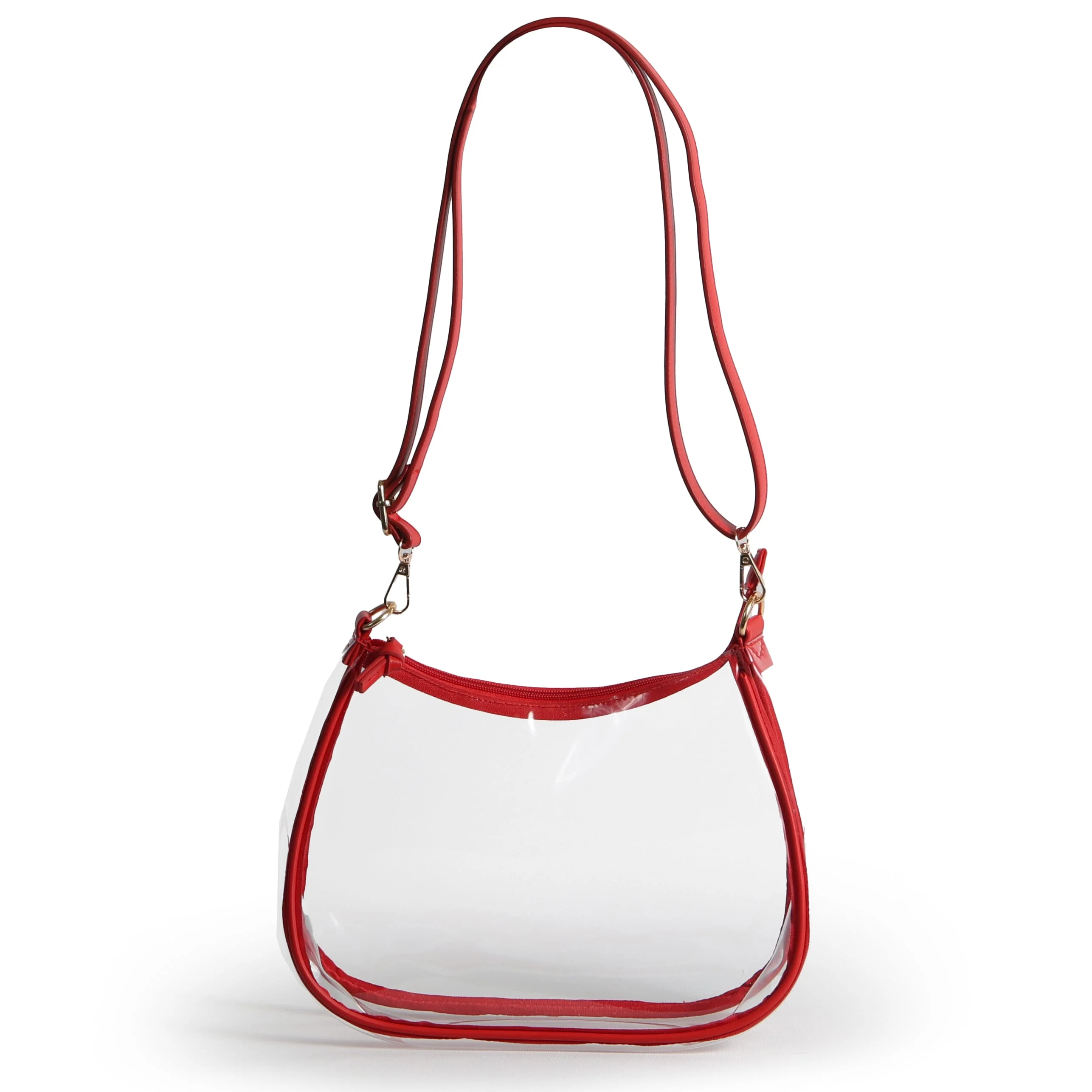 Sara Large Clear Purse with Skinny Scarf – Arkansas State Red Wolves - Image 3
