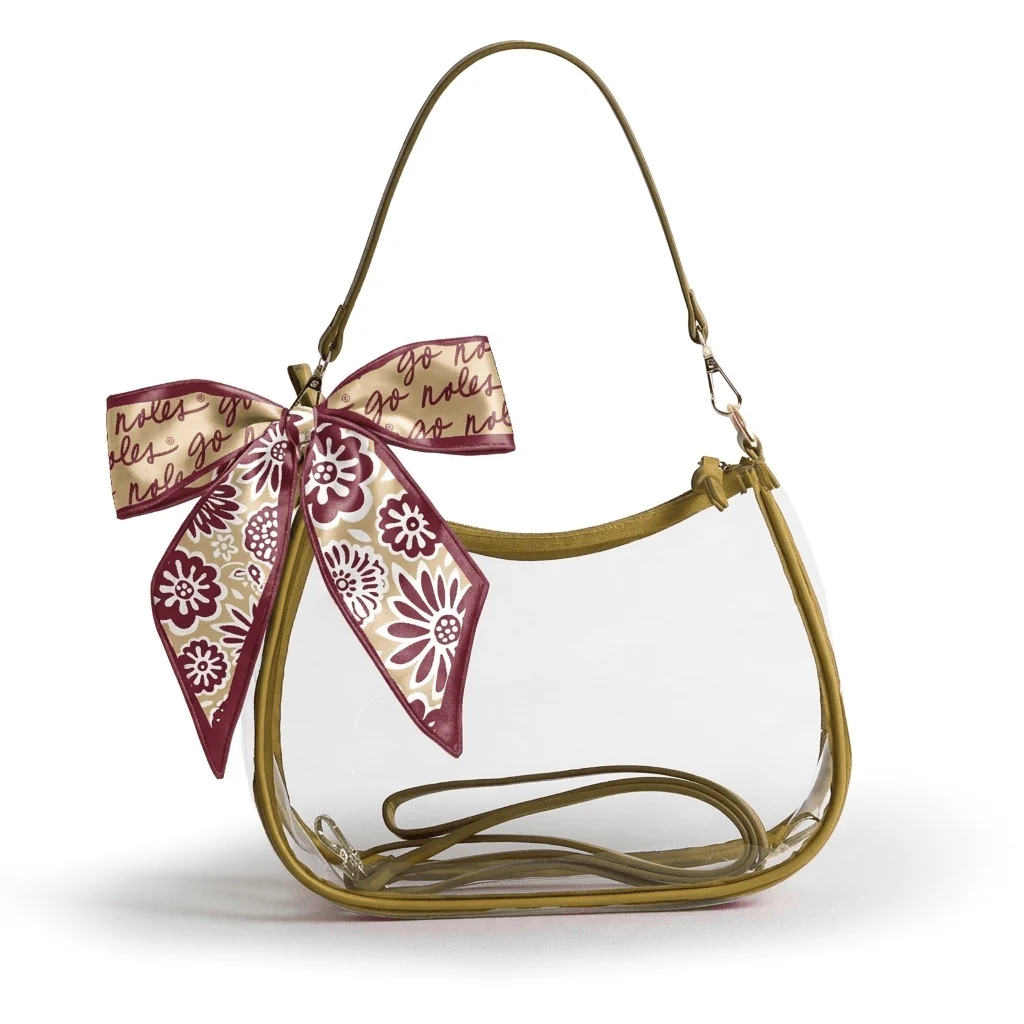 Sara Large Clear Purse with Skinny Scarf – Florida State Seminoles