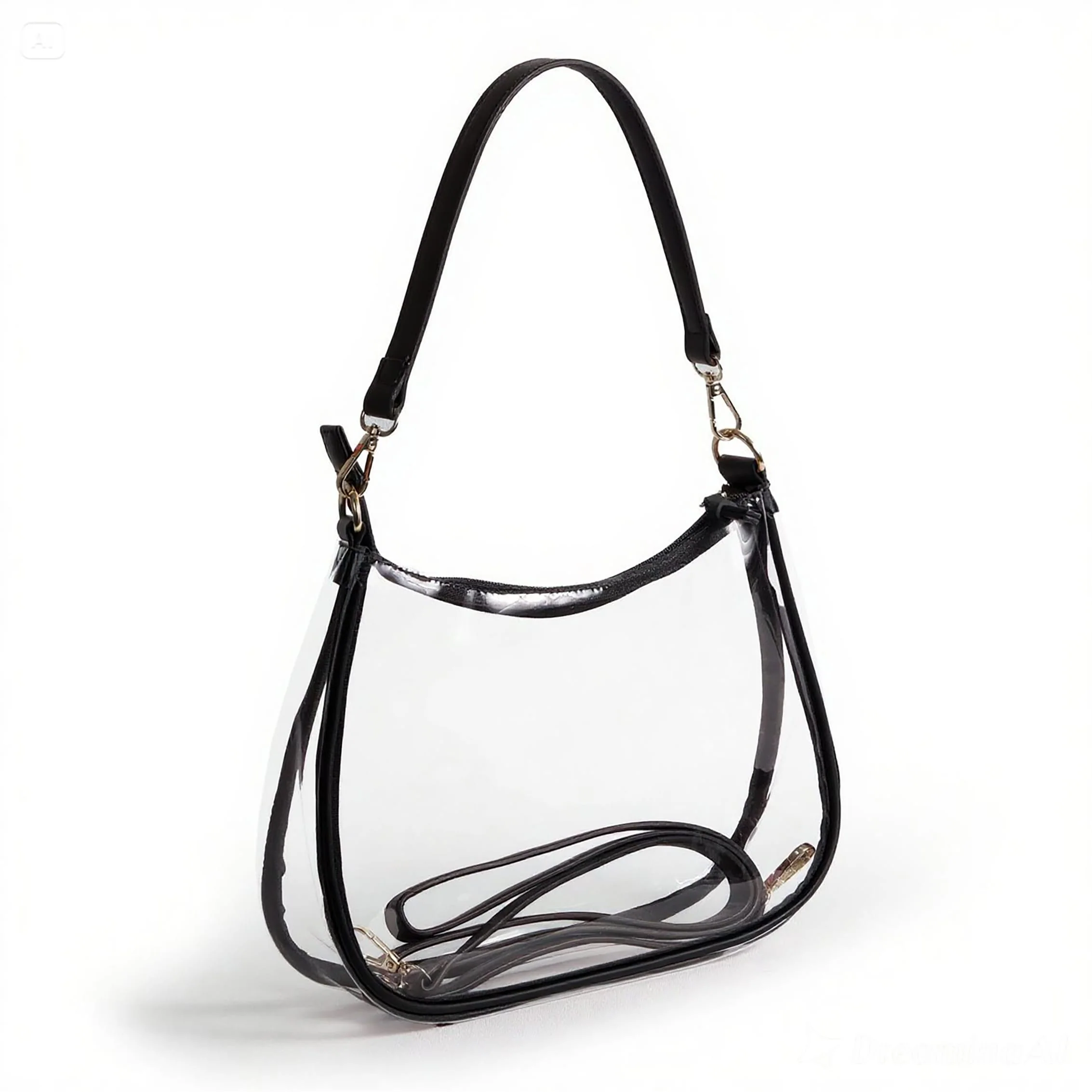 Sara Large Clear Purse with Skinny Scarf – Iowa Hawkeyes - Image 2