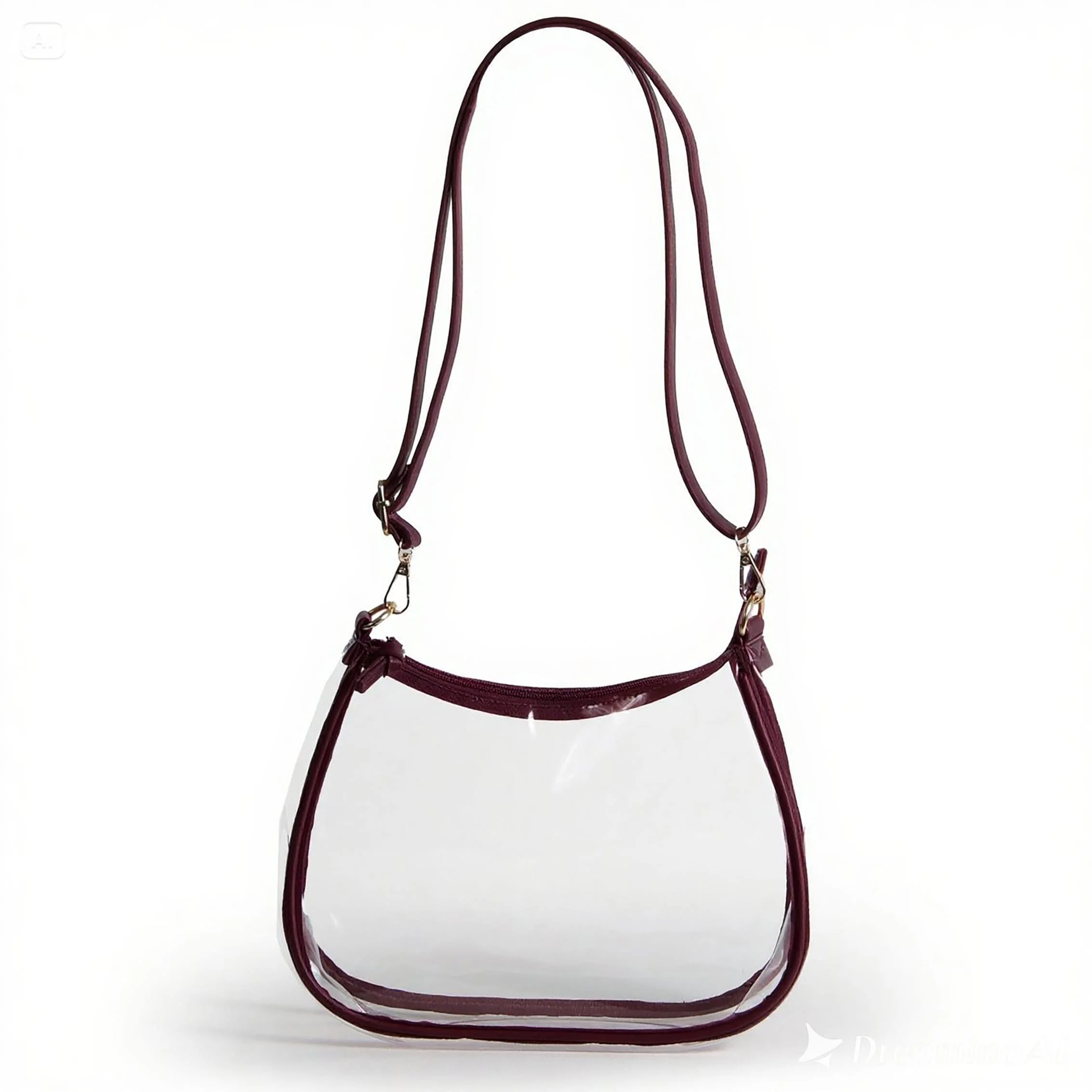 Sara Large Clear Purse with Skinny Scarf – Mississippi State Bulldogs - Image 3