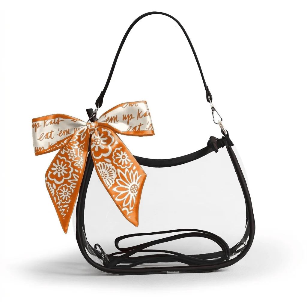 Sara Large Clear Purse with Skinny Scarf – Sam Houston State Bearkats