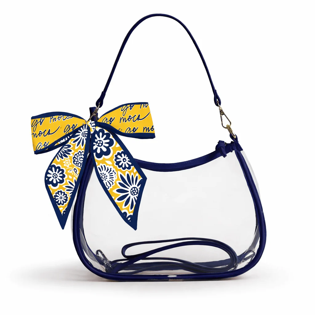 Sara Large Clear Purse with Skinny Scarf – Tennessee Chattanooga Mocs