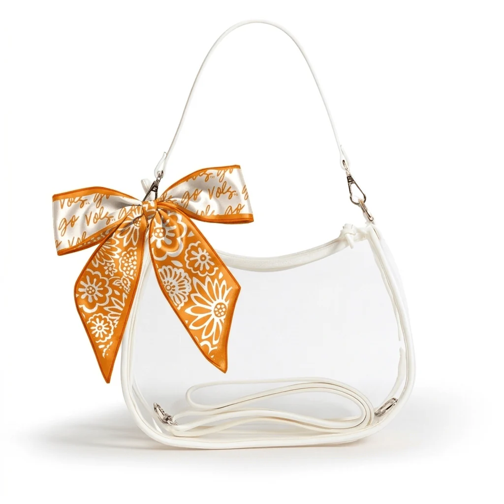 Sara Large Clear Purse with Skinny Scarf – Tennessee Volunteers