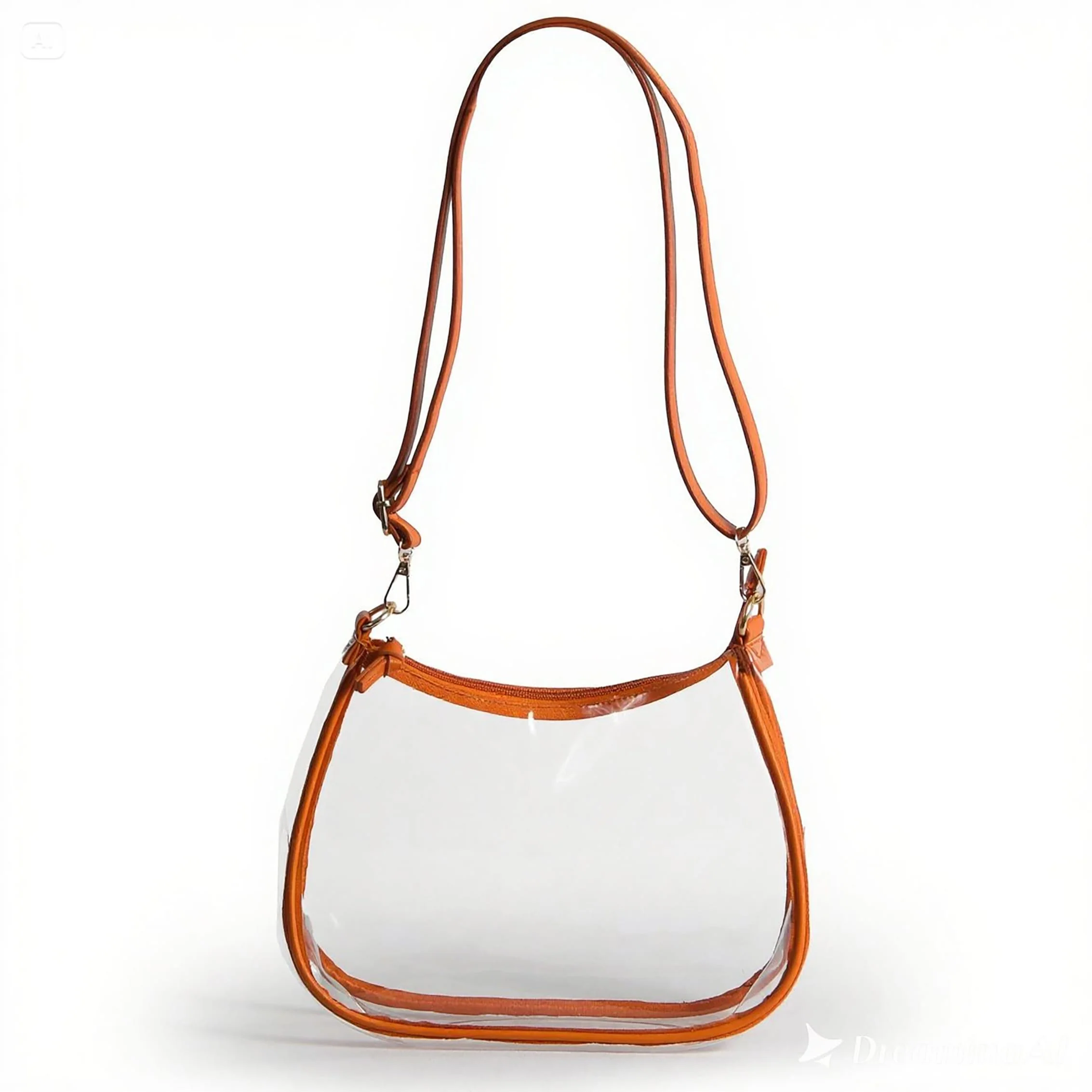 Sara Large Clear Purse with Skinny Scarf – Texas Longhorns - Image 4