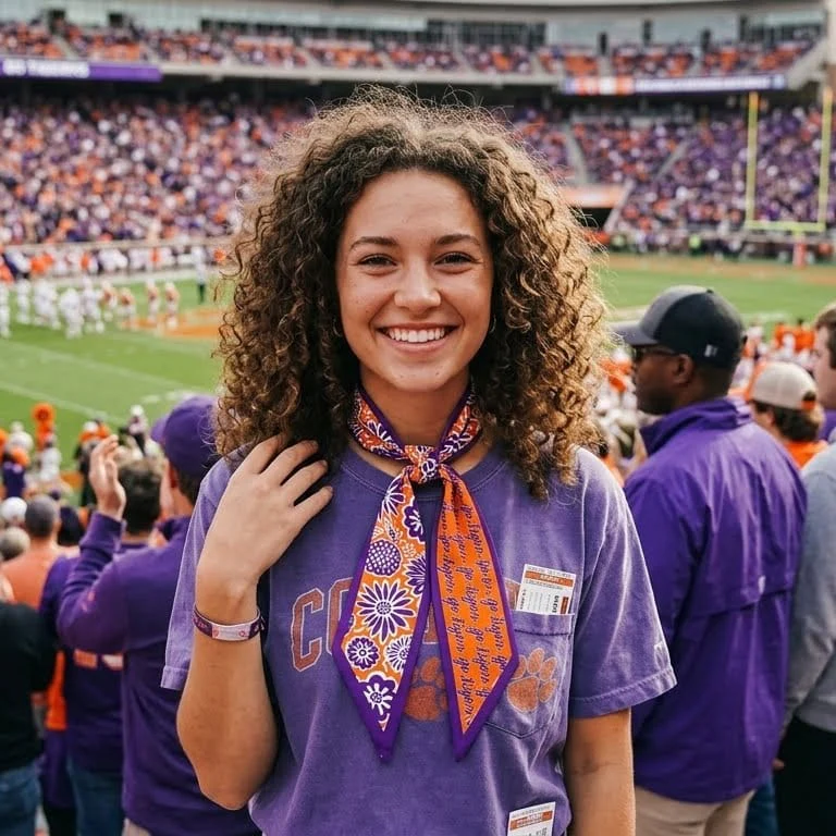 Skinny Scarf – Clemson Tigers - Image 2