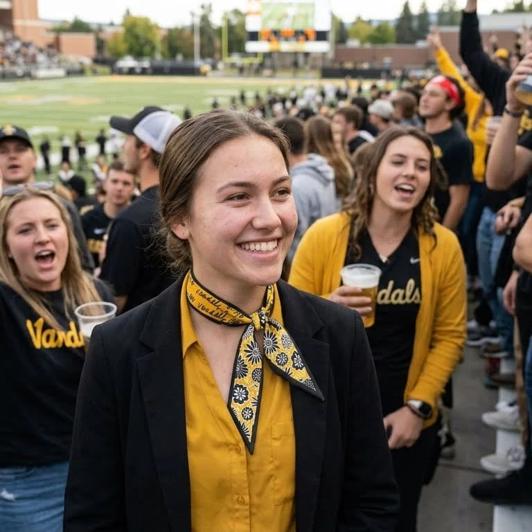 Skinny Scarf – Idaho Vandals - Image 2