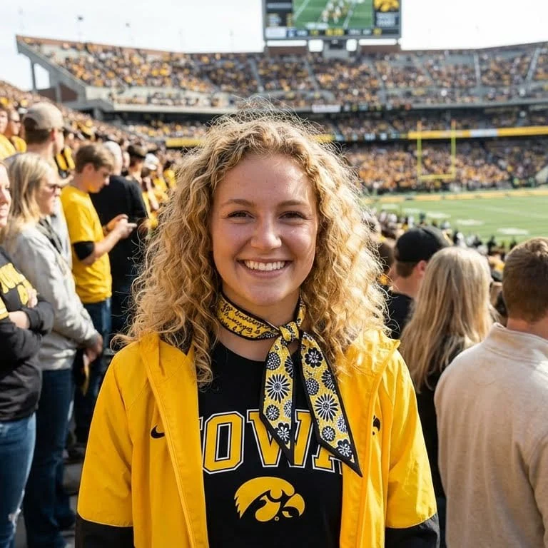 Skinny Scarf – Iowa Hawkeyes - Image 2
