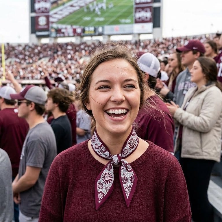 Skinny Scarf – Mississippi State Bulldogs - Image 2