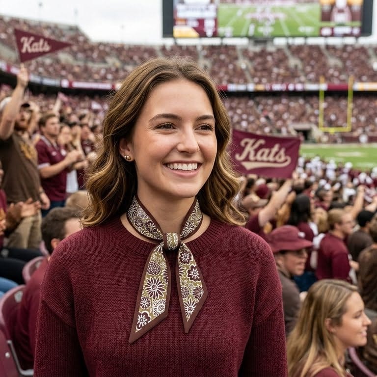 Skinny Scarf – Texas State Bobcats - Image 2