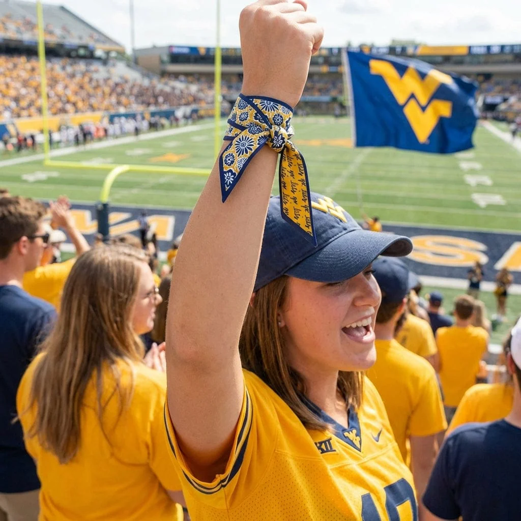 Skinny Scarf – West Virginia Mountaineers - Image 2