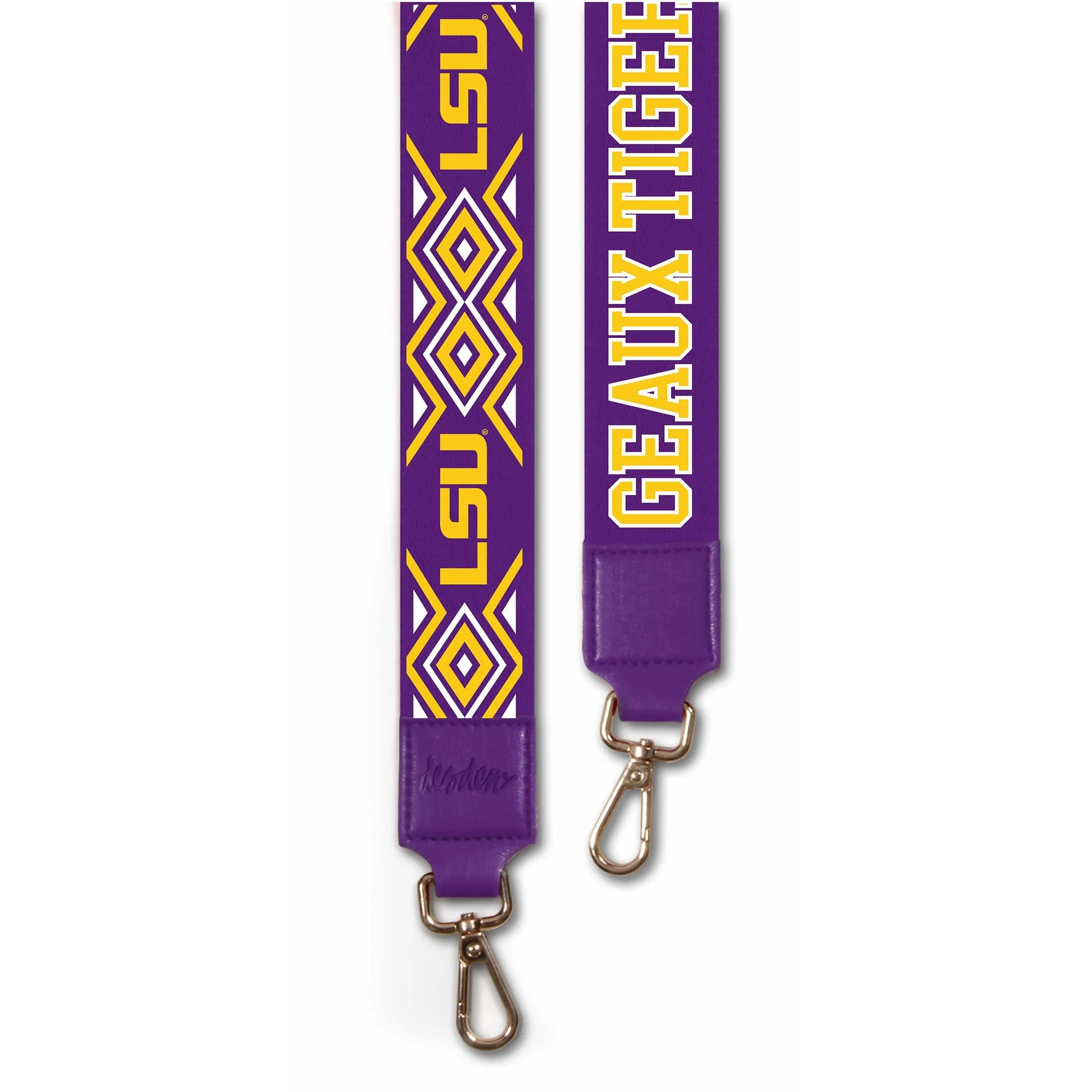 LSU purse strap in Purple and Gold by Desden