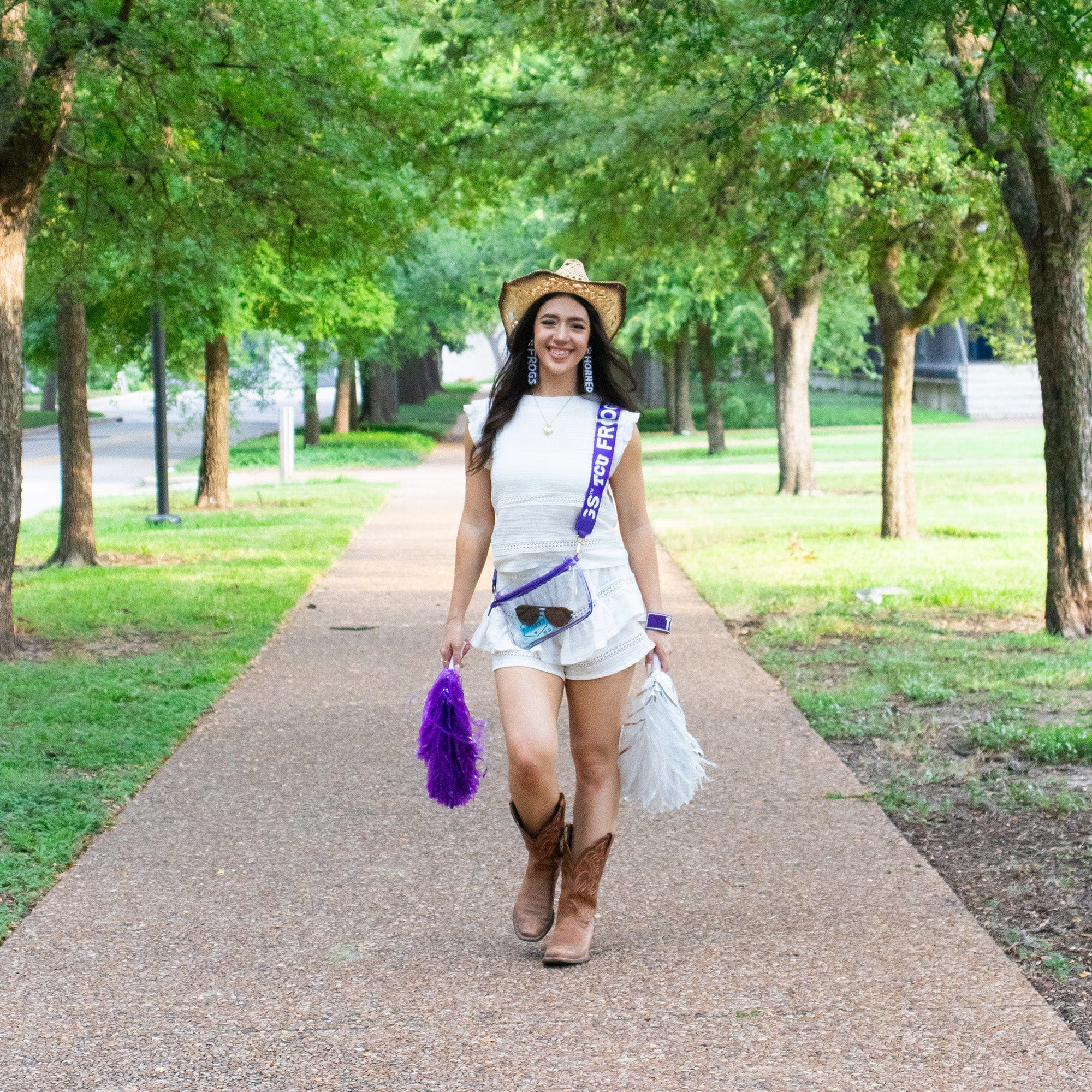 TCU Hailey Clear Sling Bag with Logo Strap by Desden - Image 3