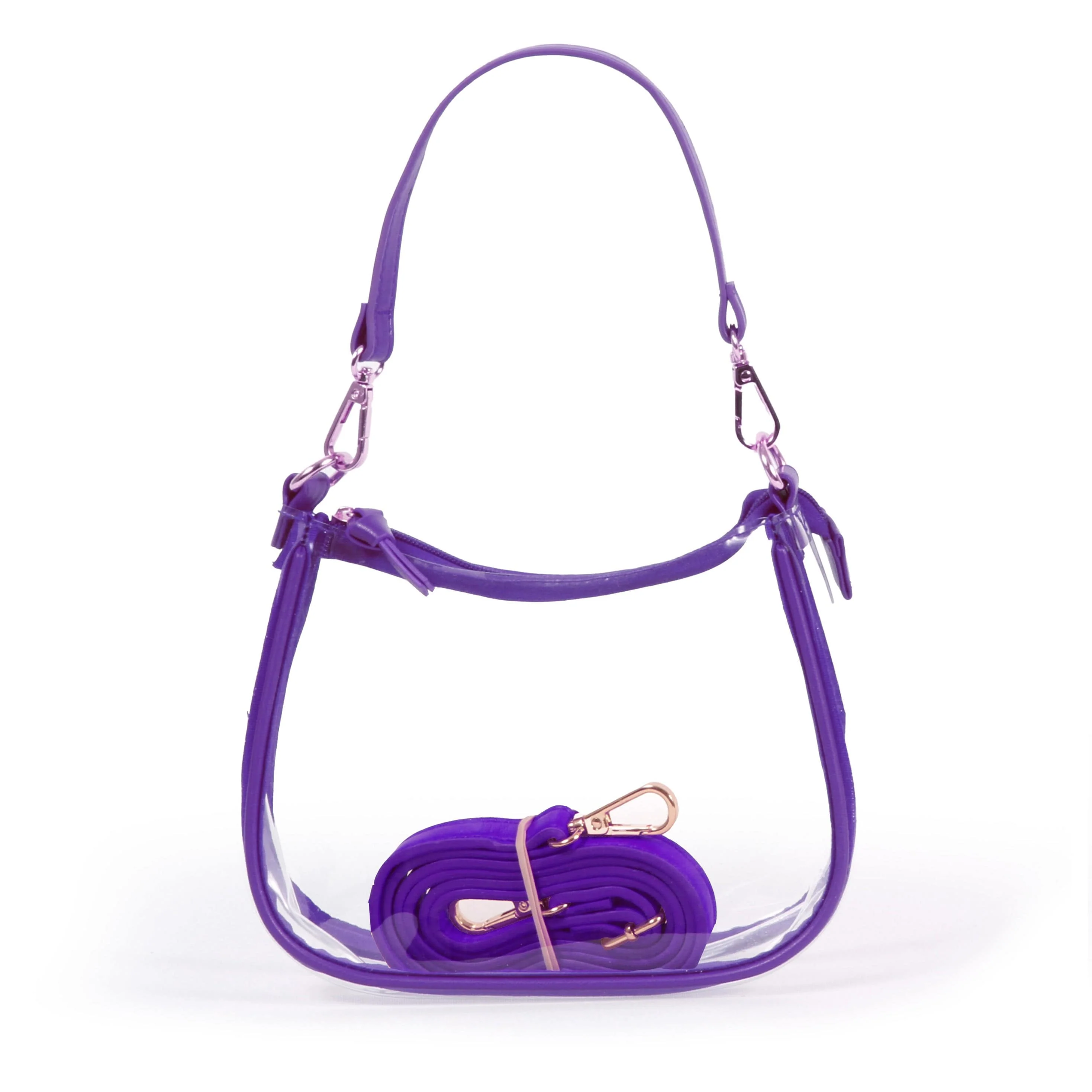 The Clara Clear Purse by Desden in Purple