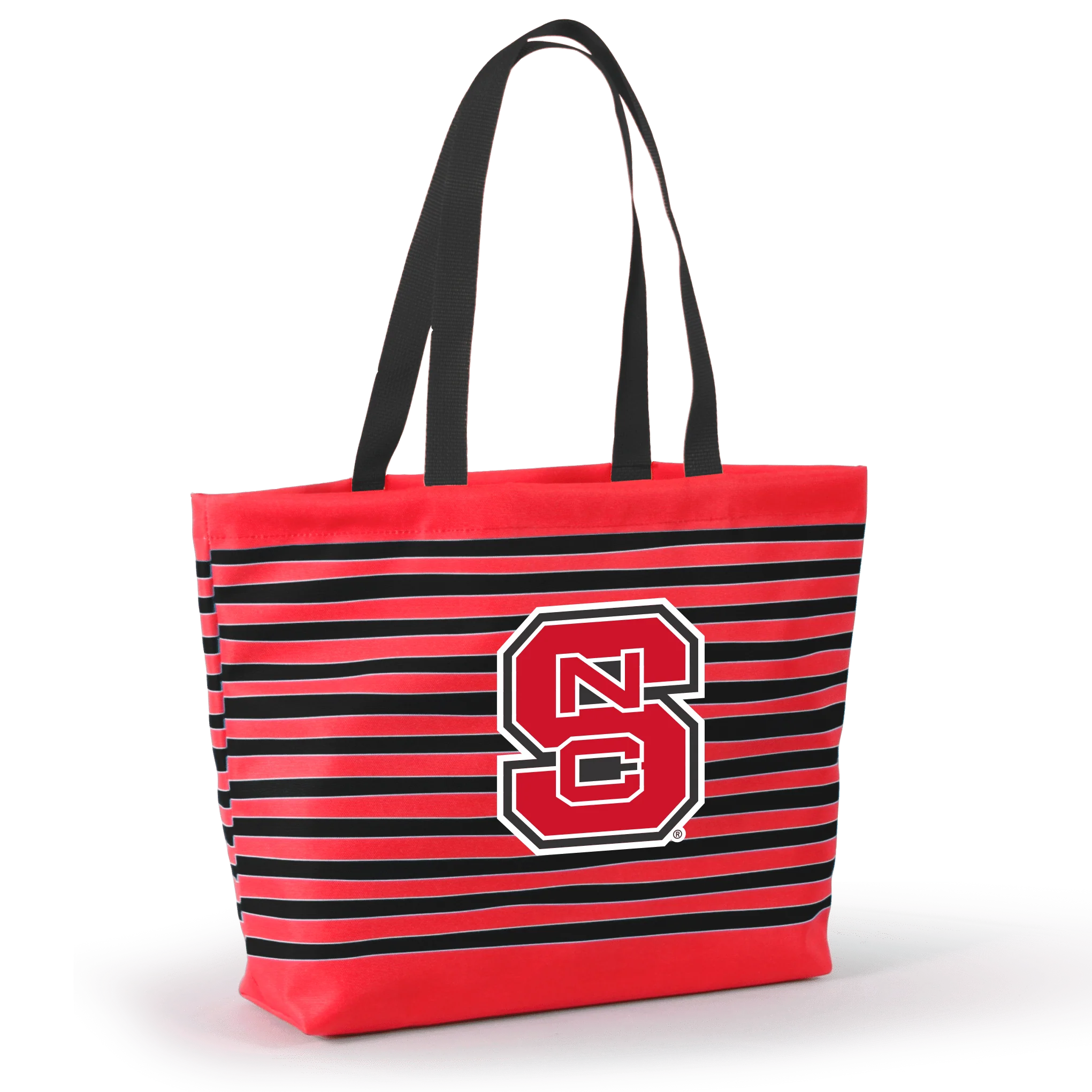 New!  North Carolina State Tatum Tote Wavy Striped Tote  by Desden