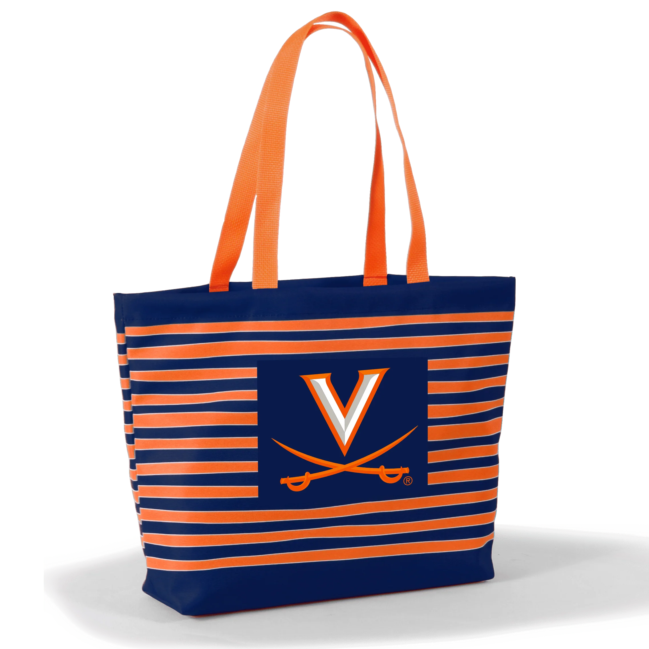 New! University of Virginia Tatum Tote Wavy Striped Tote by Desden